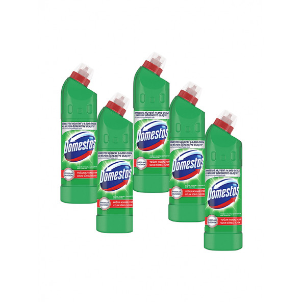 Domestos Çamaşır Suyu 750 ml Dağ Esintisi, 5' li