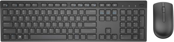 Dell KM636 Kablosuz Q Fransızca Klavye Mouse Set Siyah