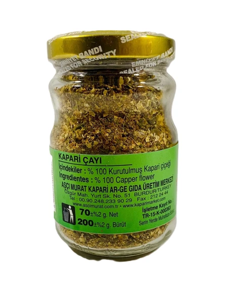 KAPARİ DÖKME ÇAYI (PATENTLİ) 70 GR. AŞÇI MURAT KAPARİ - Resim 5