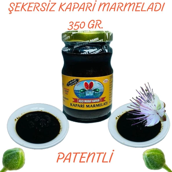 ŞEKERSİZ KAPARİ MARMELADI (PATENTLİ) 350 gr. AŞÇI MURAT KAPARİ ürün görseli