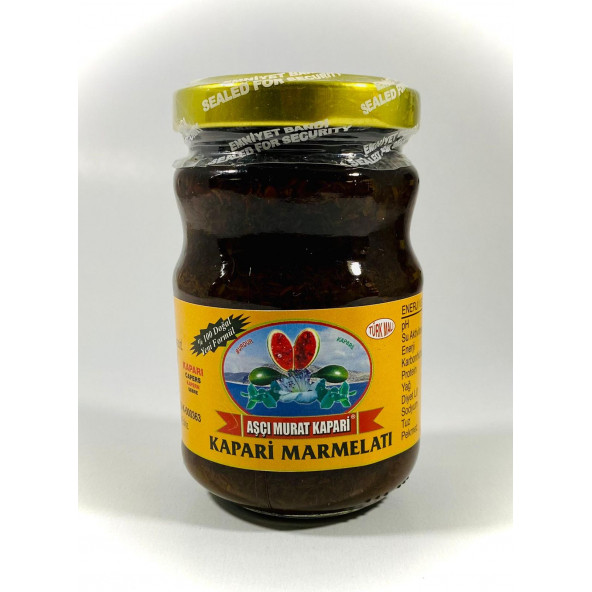 ŞEKERSİZ KAPARİ MARMELADI (PATENTLİ) 350 gr. AŞÇI MURAT KAPARİ