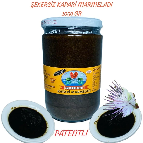ŞEKERSİZ KAPARİ MARMELADI (PATENTLİ) 1050 gr. AŞÇI MURAT KAPARİ ürün görseli