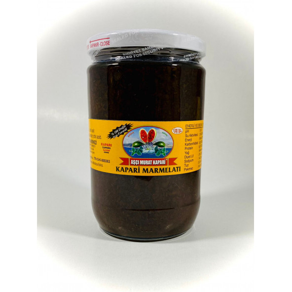 ŞEKERSİZ KAPARİ MARMELADI (PATENTLİ) 1000 gr. AŞÇI MURAT KAPARİ