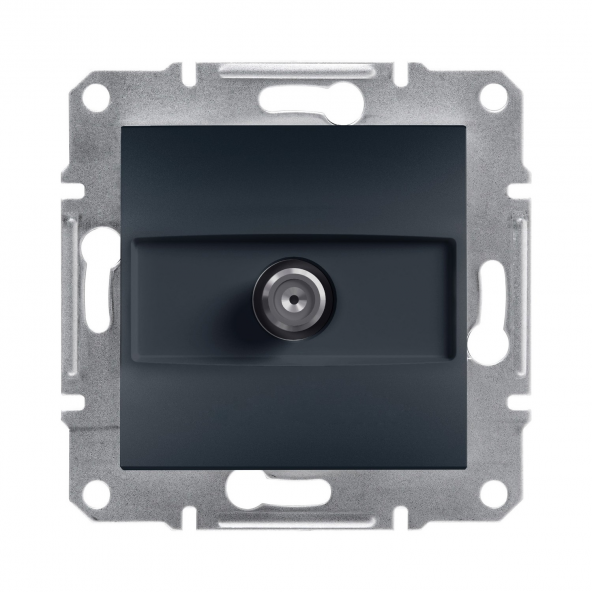 Schneider Asfora SAT Priz SONLU 1DB Antrasit EPH3700171 (ÇERÇEVES