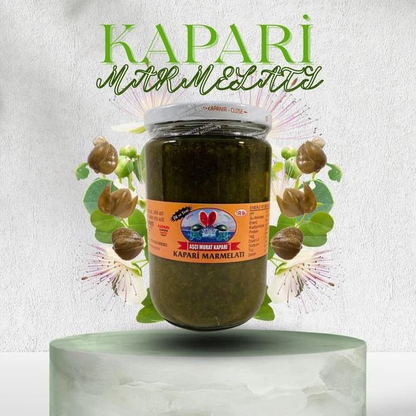 ŞEKERSİZ KAPARİ MARMELADI (PATENTLİ) 1050 gr. AŞÇI MURAT KAPARİ - Resim 4