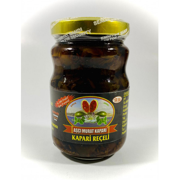 ŞEKERSİZ KAPARİ REÇELİ (PATENTLİ) 350 gr. AŞÇI MURAT KAPARİ