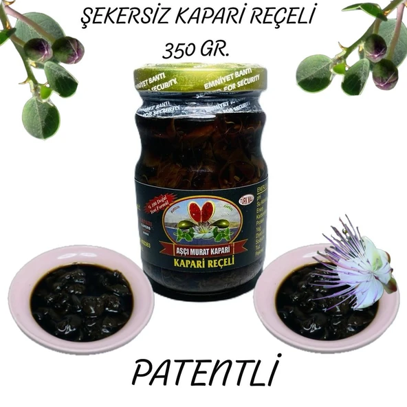 ŞEKERSİZ KAPARİ REÇELİ (PATENTLİ) 350 gr. AŞÇI MURAT KAPARİ ürün görseli