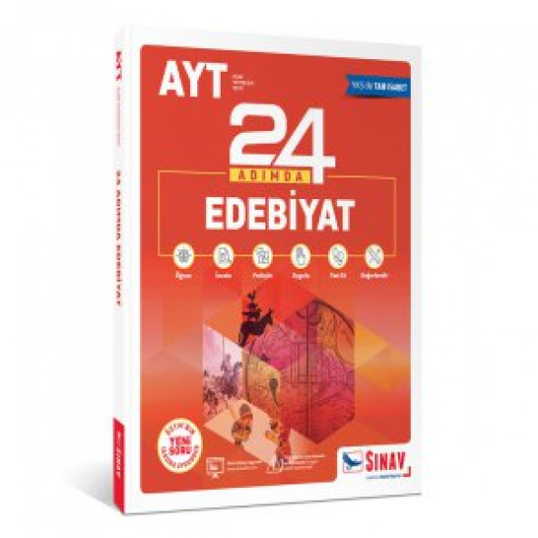 Sınav Yayınları AYT Edebiyat 24 Adımda Konu Anlatımlı Soru Bankası