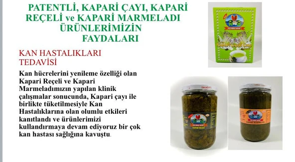 ŞEKERSİZ KAPARİ REÇELİ (PATENTLİ) 1050 gr. AŞÇI MURAT KAPARİ - 2