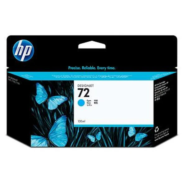 HP 72 Cyan Mavi 130ML Plotter Kartuşu C9371A ürün görseli