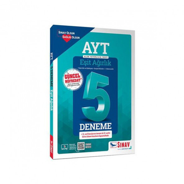 AYT Eşit Ağırlık Çözümlü 5 Deneme Sınav Yayınları