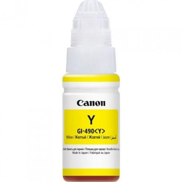 Canon GI-490Y Yellow Sarı Şişe Mürekkep G1411-2411-3411-4411