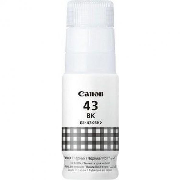 Canon GI-43BK Black Siyah Şişe Mürekkep G540-G640