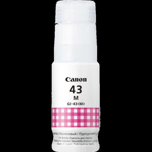 Canon GI-43M Magenta Kırmızı Şişe Mürekkep G540-G640