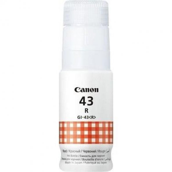 Canon GI-43R Red Kırmızı Şişe Mürekkep G540-G640 ürün görseli