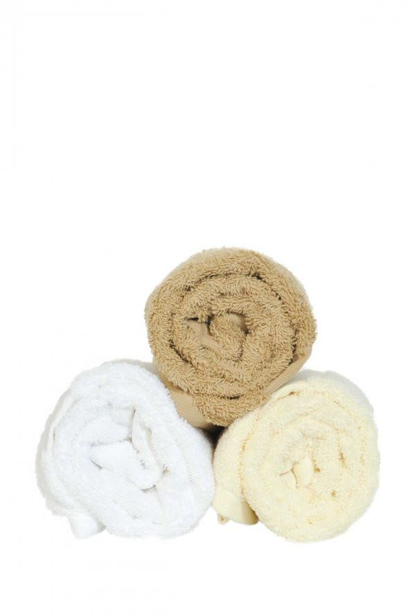 Tardan Elegant 3 lü Yüz Havlusu Krem - 4