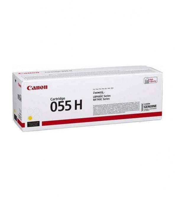 Canon CRG-055H Y Yellow Sarı Yüksek Kapasite Toner MF745
