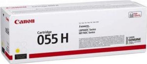 Canon CRG-055H Y Yellow Sarı Yüksek Kapasite Toner MF745 - 2