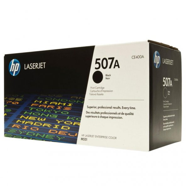 HP 507A Black Siyah 5.500 Sayfa Toner CE400A ürün görseli