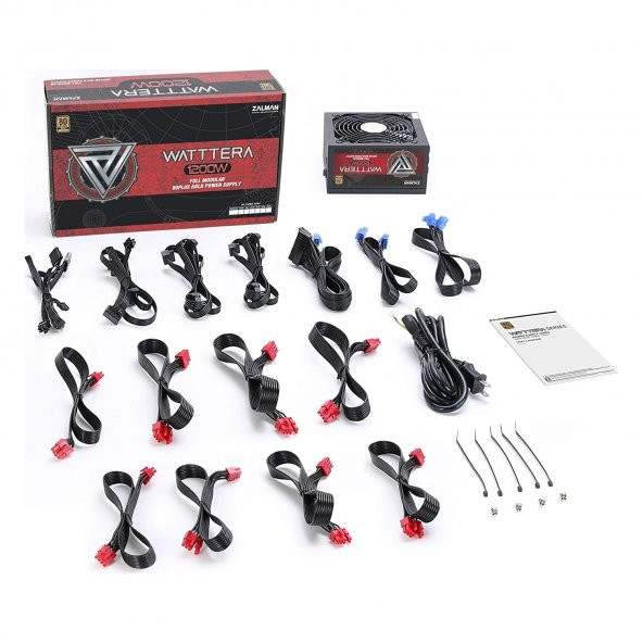 ZALMAN ZM1200-EBTII WATTTERA 1200W 135mm FAN 80+ GOLD AKTİF MODULAR POWER SUPPLY - 4