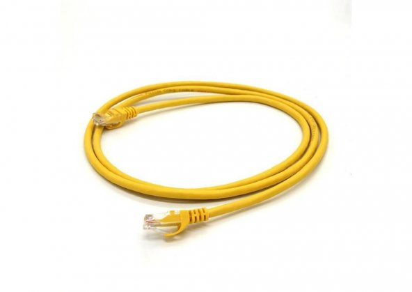 Vcom NP611B-Y-1.0 Cat6 1.0MT Sarı Utp Patch Kablo - 2