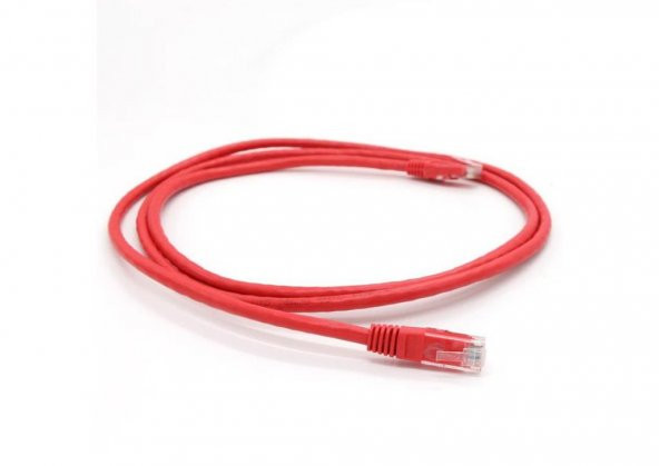 Vcom NP611B-R-1.0 Cat6 1.0MT Kırmızı Utp Patch Kablo - 2