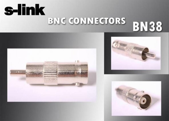 S-link SL-BN38 Bnc F To Rac m 10lu Paket Konnektör