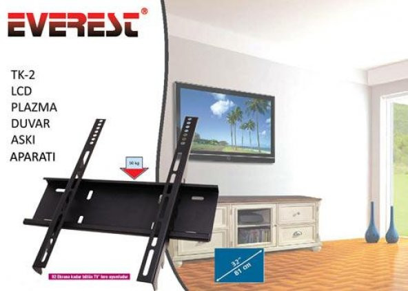 Everest Tk-2 32" Sabit Lcd Askı Aparatı
