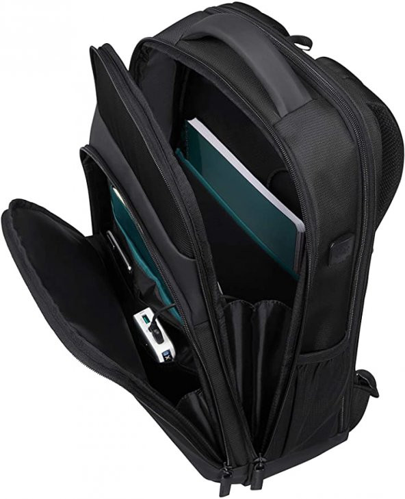Samsonite Kf9-09-003 14.1" Mysight Usb Girişli Notebook Sırt Çantası Siyah - 4