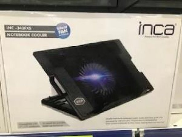 Inca Inc-343fxs Siyah Sessiz Usb Stand Ayarlı Notebook Soğutucu