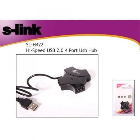 S-link SL-H422 4 Port Usb 2.0 Hub