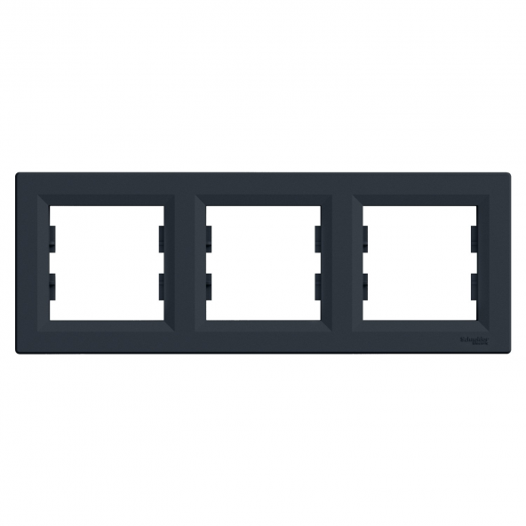 Schneider Asfora 3lü Yatay Çerçeve Antrasit EPH5800371 ürün görseli