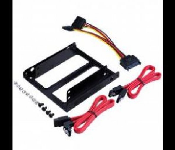Akasa AK HDA03 2 x  2,5" HDD 3.5" Adaptör + Sata Kablo Seti