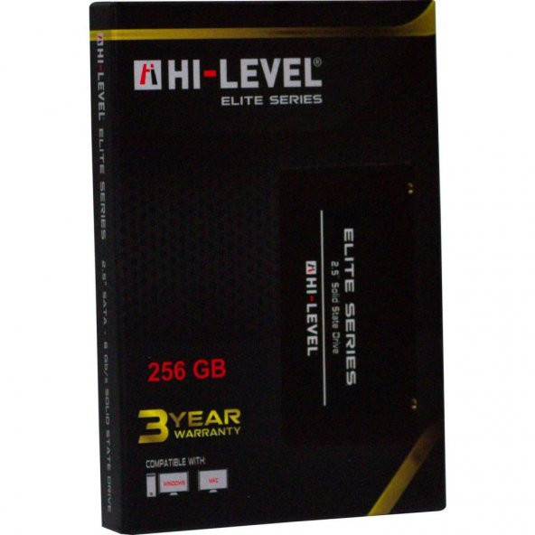 Hi-Level 256GB Elite 560MB-540MB-s Sata 3 2.5" SSD HLV-SSD30ELT-256G Ssd Harddisk - 4