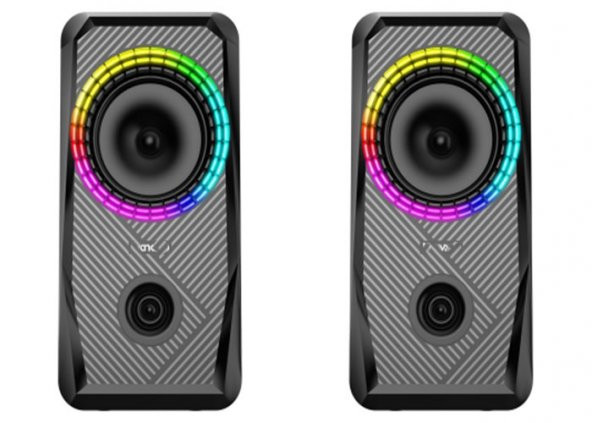 Mikado MD-S26 JOY 2.0 Multimedia 3W-2 Siyah USB RGB Işıklı Gaming Speaker