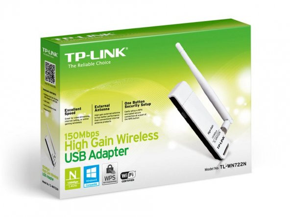Tp-Link TL-WN722N 150 Mbps Antenli Kablosuz USB Adaptör - 2