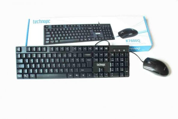 TechnoPc Kablolu Klavye Mouse Set - 2