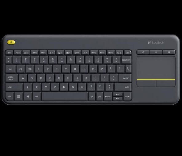Logitech 920-007149 Wireless Touch K400 Plus Siyah TV Kablosuz Klavye - 1