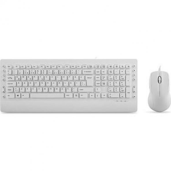 Everest Km-3850 Beyaz Q Multimedia Klavye + Mouse Set