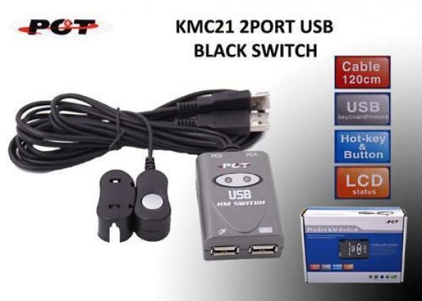 Pct KMC21 2Port Usb Switch ürün görseli