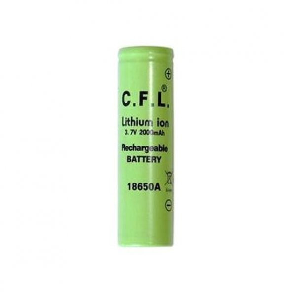 Supex 18650-2500S Şarjlı 3.7 V-2500 mAh Lityum Pil Tırnaklı ürün görseli