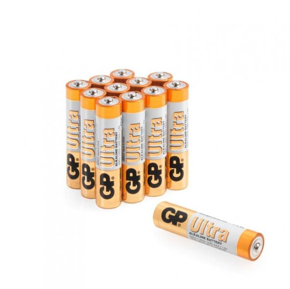 Gp LR03 AAA Boy Ultra Alkalin İnce Kalem Pil 12'li Paket GP24AU-VS12 - Resim 2