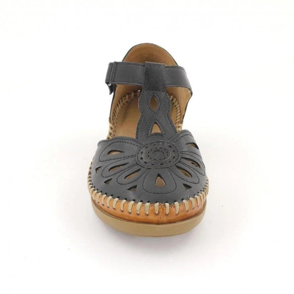 VENÜS 18793505 YANI AÇIK ORTOPEDİK DERİ KADIN AYAKKABI - Resim 11