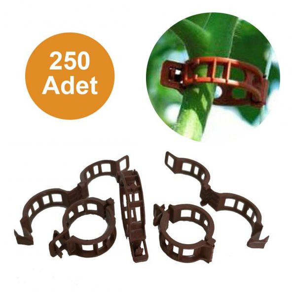 SOYLU SERA İPİ VE BİTKİ KLİPSİ FİDE BAĞLAMA İPİ 250 ADET HER BİTKİYLE UYUMLU BİTKİ KLİPSİ - 3