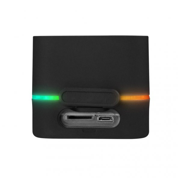 Mikado MD-18BT Siyah DC 5V-USB TF Kartlı Bluetoothlu Led Işklı Şarjlı Speaker - 4