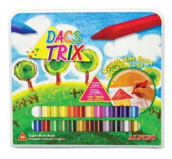 Alpino Mum Pastel Boya Dacstrix Çantalı Üçgen 24 Renk DA000127 ürün görseli 1