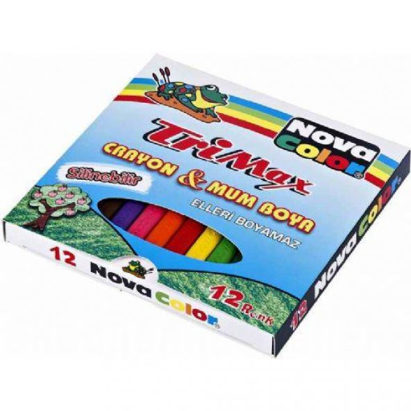 Nova Color Mum Pastel Boya Trimax Üçgen 12 Renk NC-2117