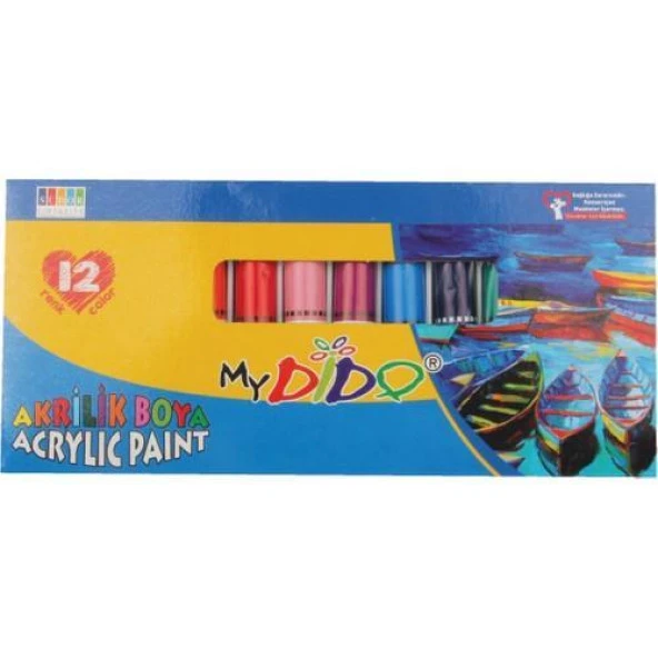My Dido Akrilik Boya Set 12 Renk 9 ML Tüp MY14 ürün görseli 1