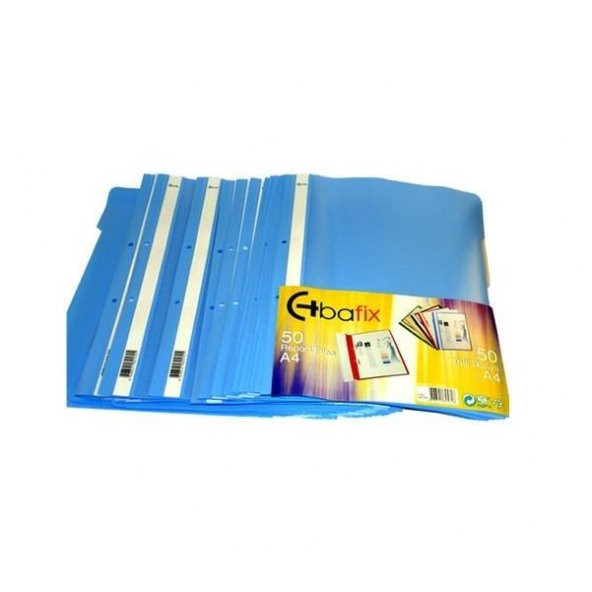 Bafix Telli Dosya Plastik XL Mavi A4 ürün görseli