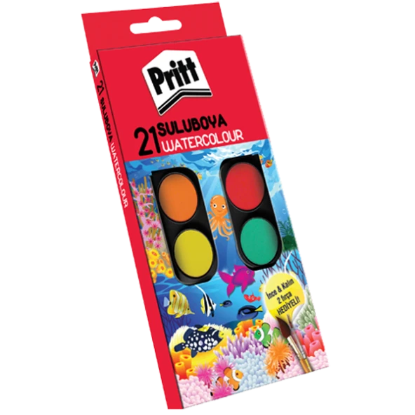 Pritt Sulu Boya Büyük Boy 21 Renk 1671703